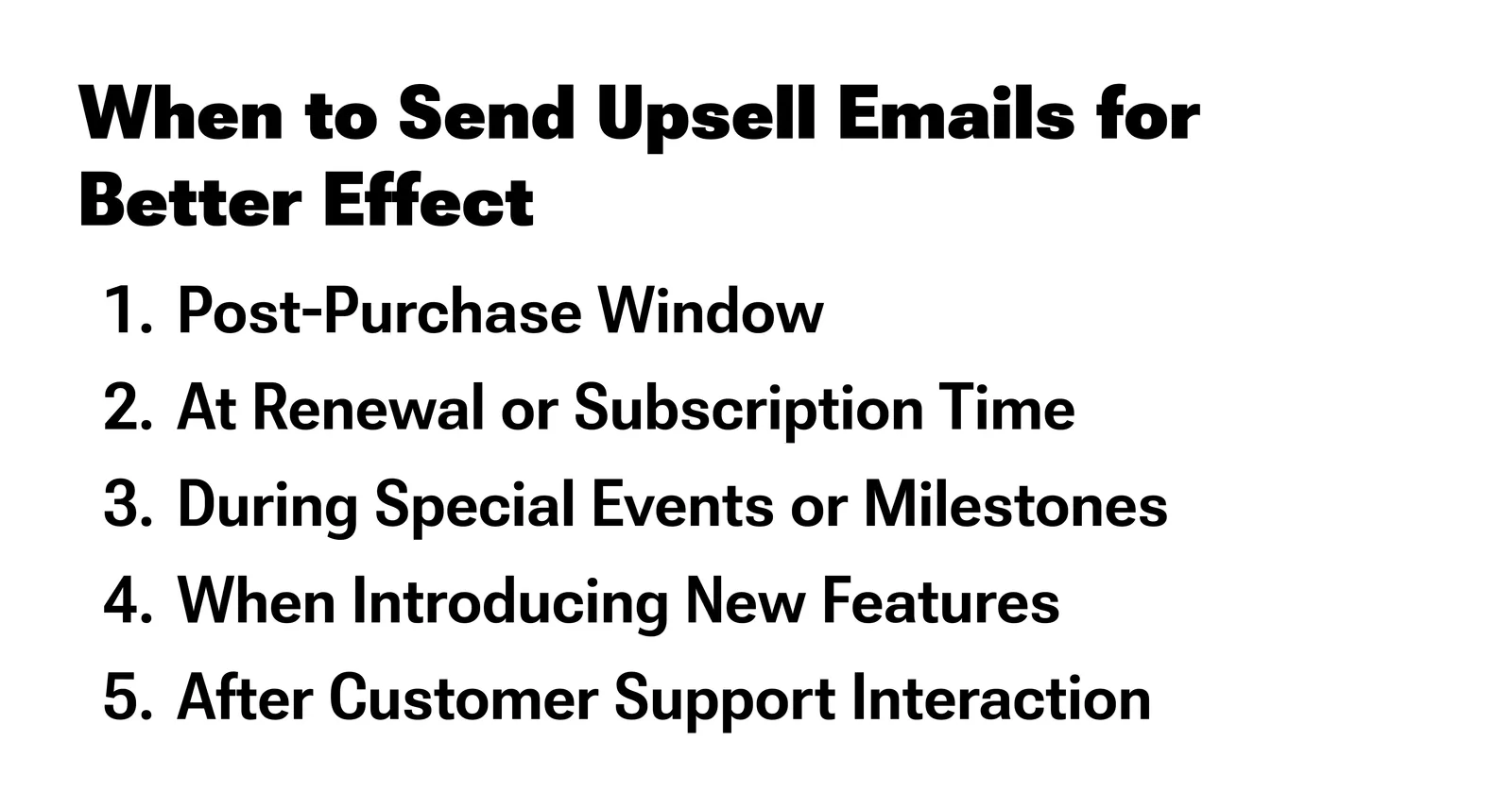 5 perfect moments for an upsell offer
