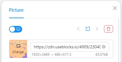 Bild in Blocks austauschen