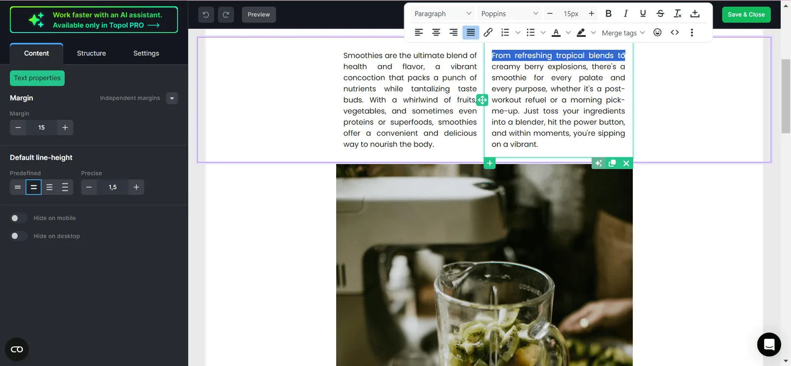 Creador de emails TOPOL