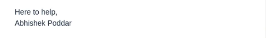 Signature de PDG dans un e-mail de Plum