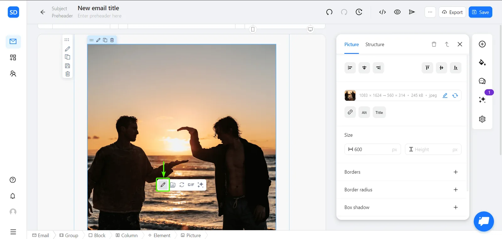 Icon indicating Image Editor