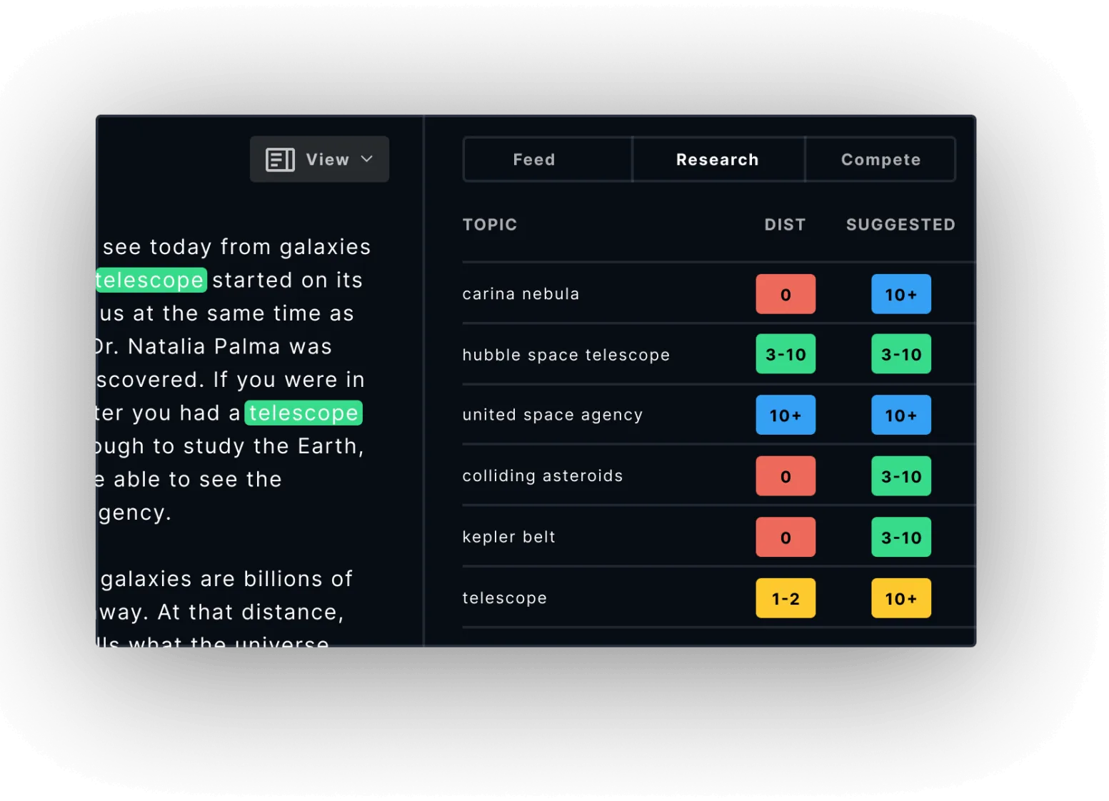 MarketMuse uses AI for content optimization