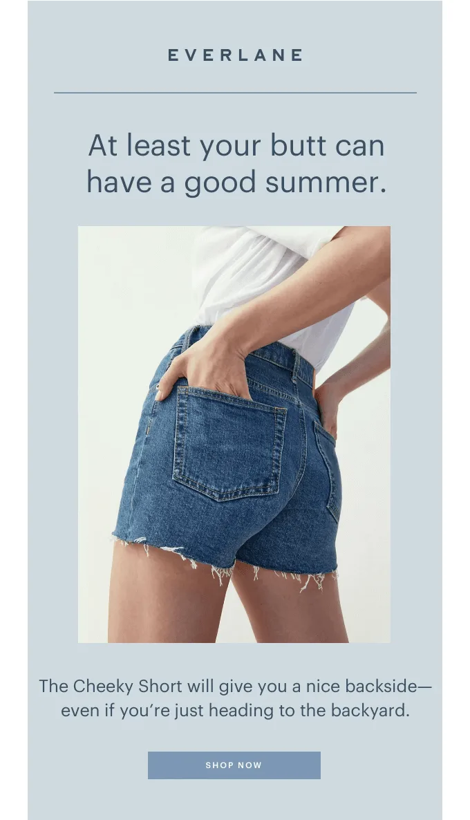Email by Everlane that keeps both the summer subject line and the email body playful.