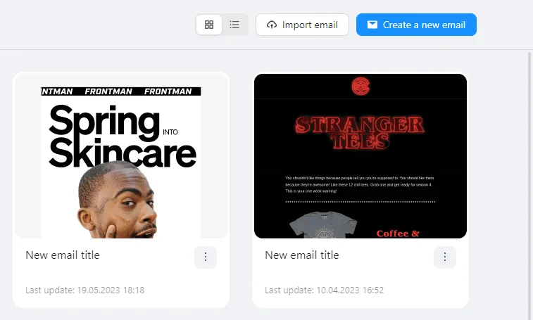 Create an email template in your project in Blocks