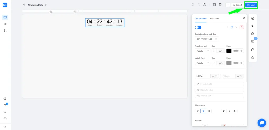So speichern Sie eine E-Mail in Blocks