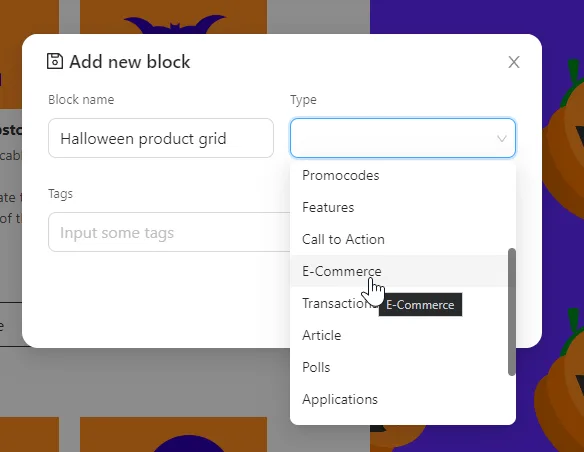 Wo Sie den neu gespeicherten Block in Blocks finden