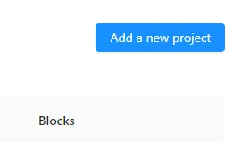 how to add a new project in blocks