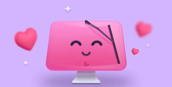 an example of a digital illustration of a computer in an email template