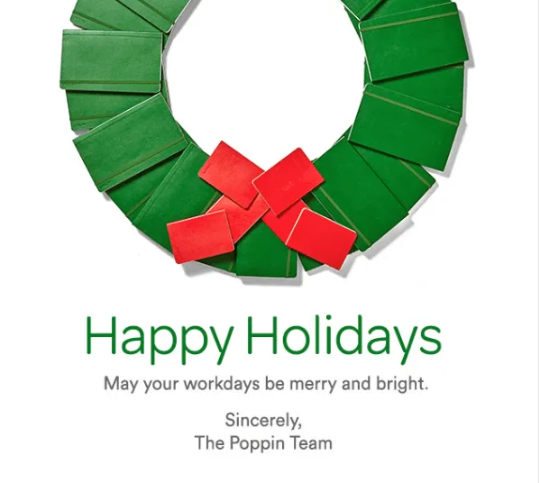 Christmas email signature in the form of an Advent wreath