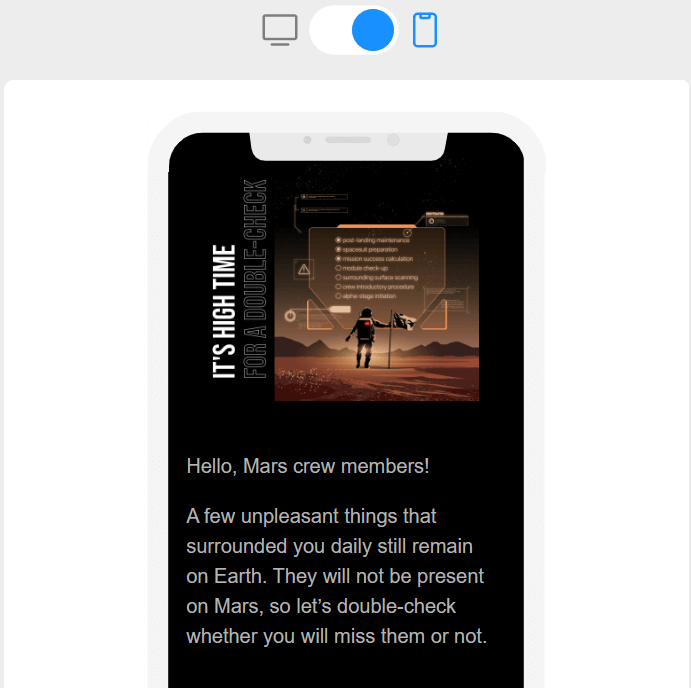 mobile-friendly abandoned cart email template in Blocks