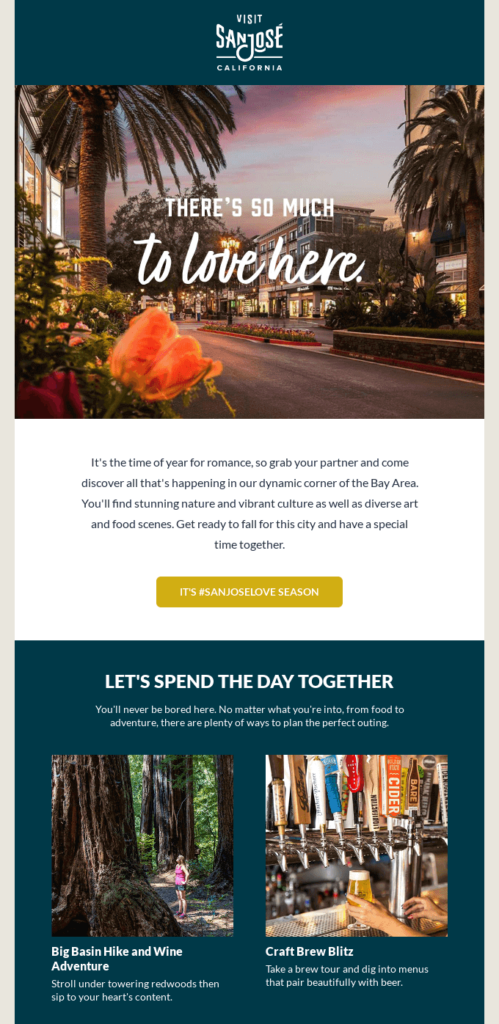 Email di San Valentino di San Jose